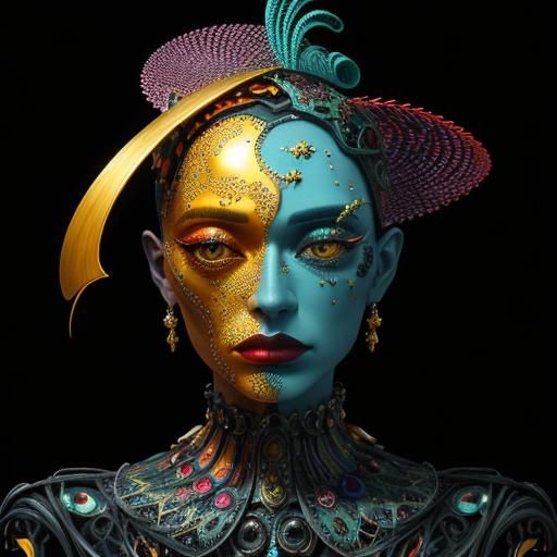 Surreal and Elegant Psychedelic CGI Masterpiece in 8k