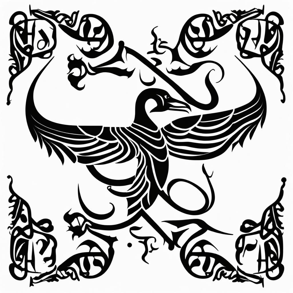 Ottoman Tughra Signature on White Background