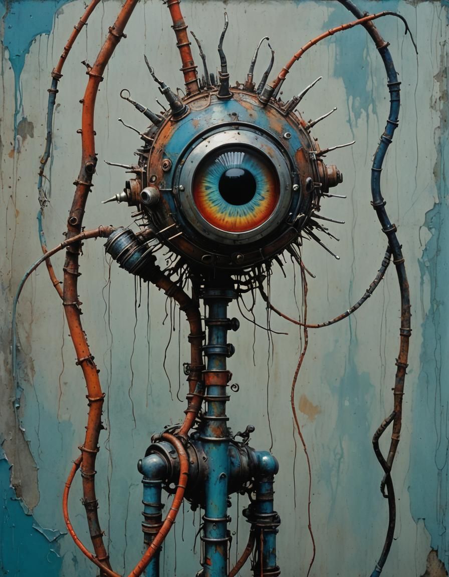 Mechanical Eye: Surreal Biopunk Vision