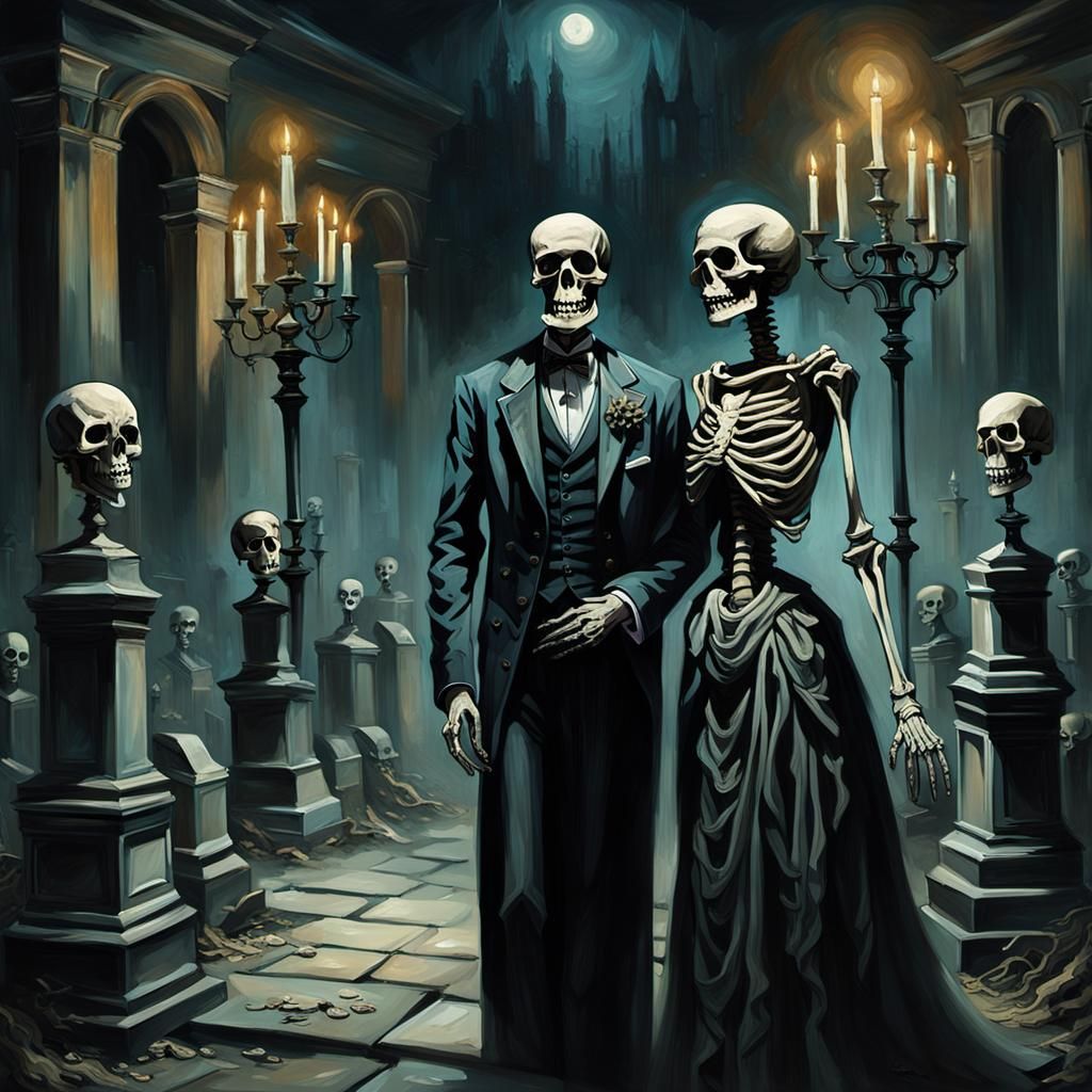 Graveyard Ballroom: Macabre Dance of the Skeletons