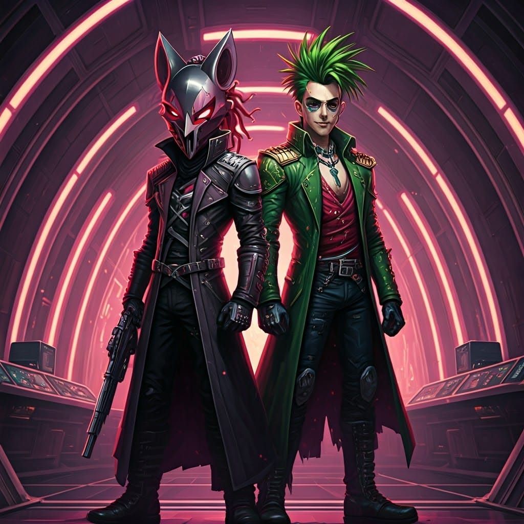 Sonic and Manic Villains in Futuristic Lair