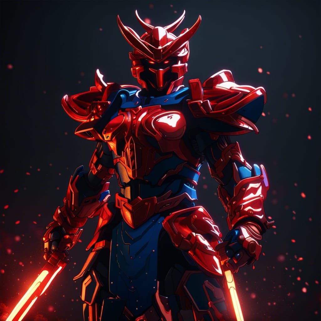 Ronin Warriors Inferno Armor Concept Art
