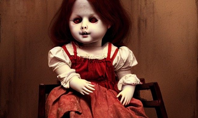 Creepy Broken Doll in Abandoned Orphanage