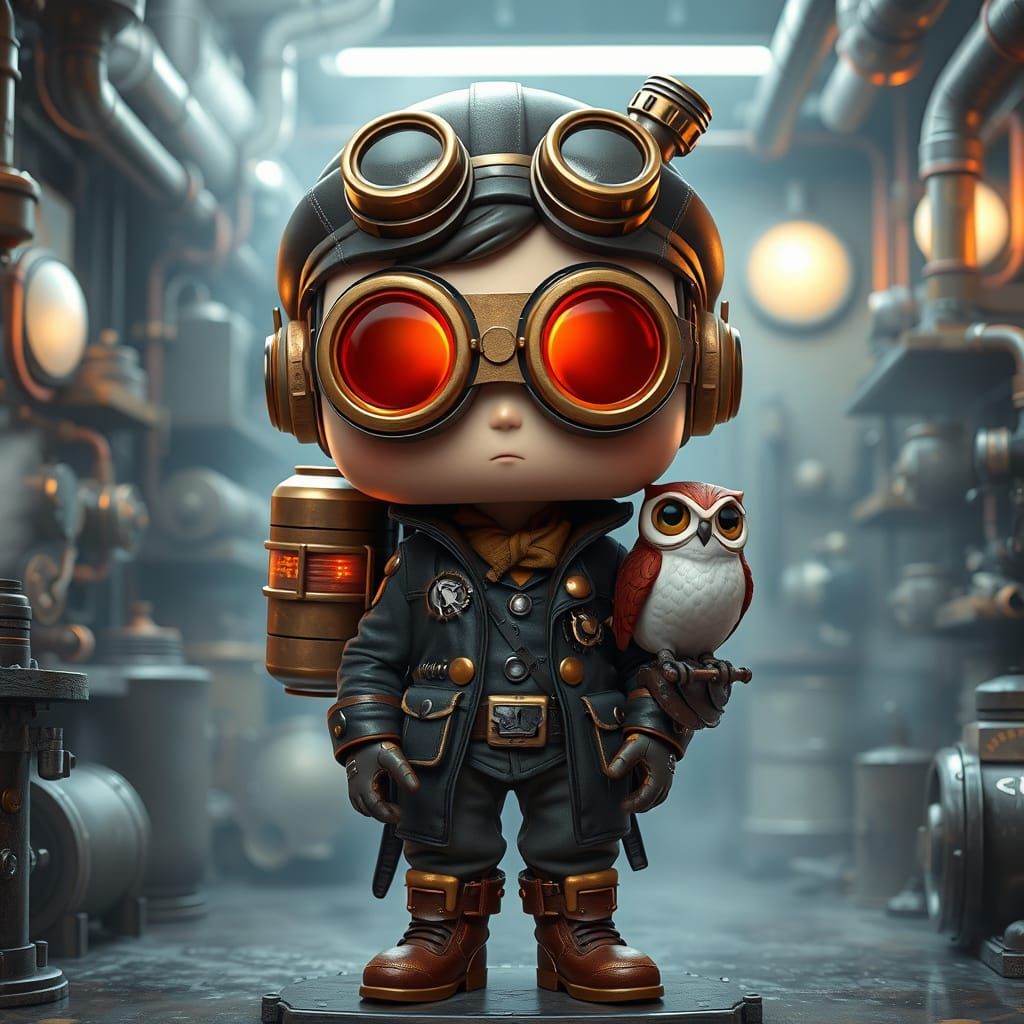 Steampunk Inventor Vinyl Figure in Funko Pop Style