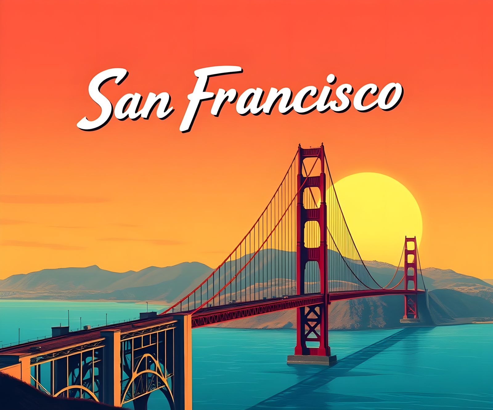 San Francisco Travel Poster from the 1960s