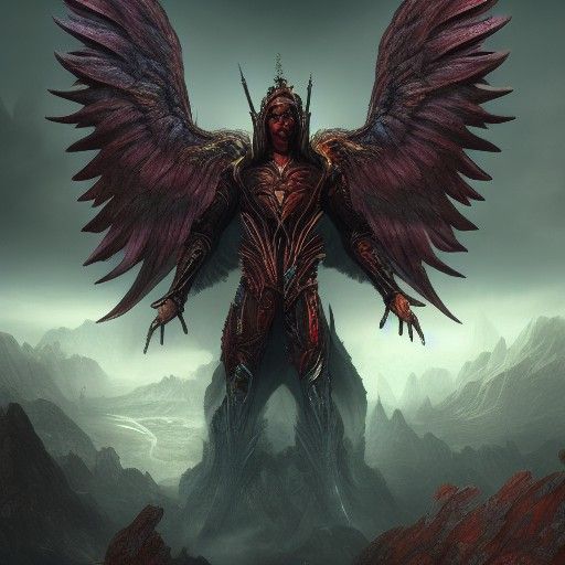 Archangel vs Demon: Detailed Fantasy Battle