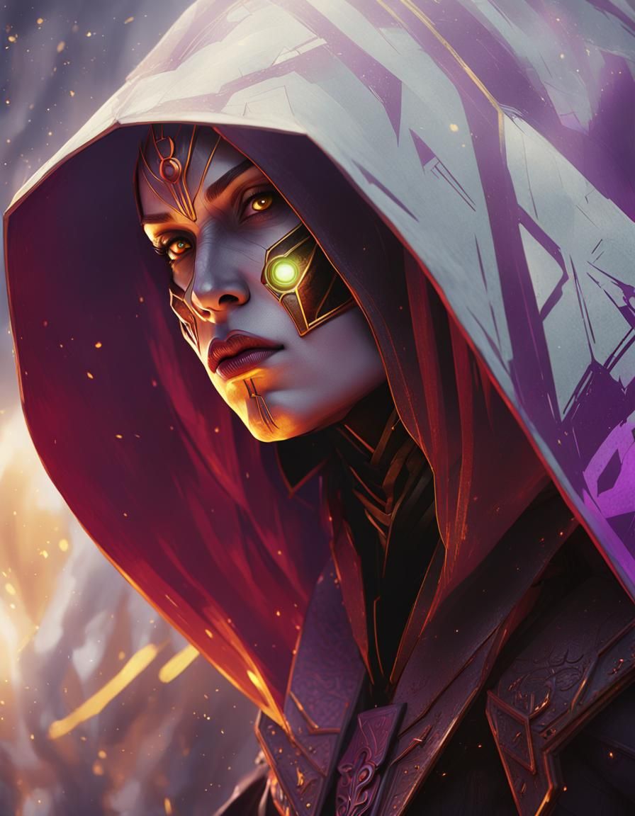 Hyperdetailed Female Sith Concept Art in 8K