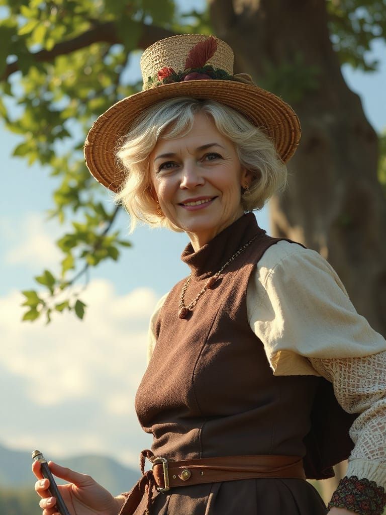 Energetic Noblewoman in Fantasy Art