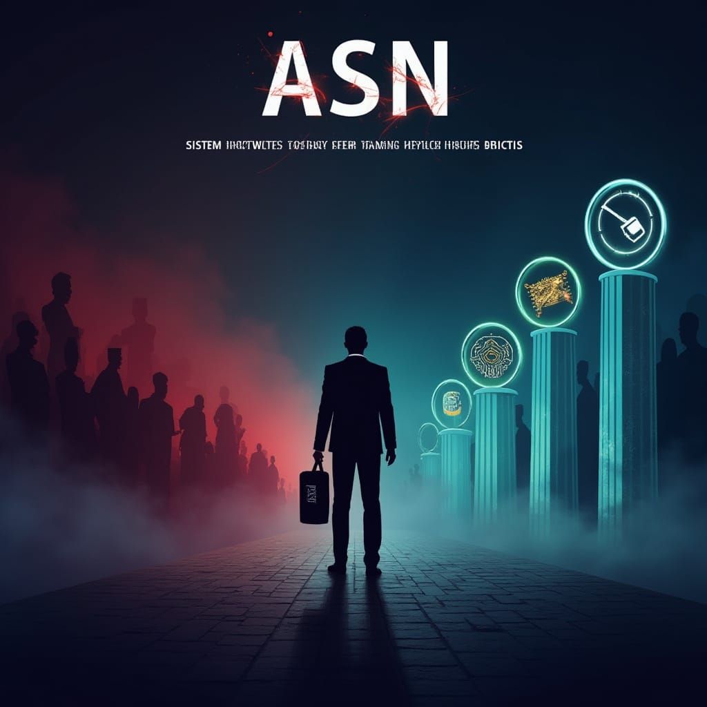 A Determined Figure Stands at the Crossroads of Politics and...