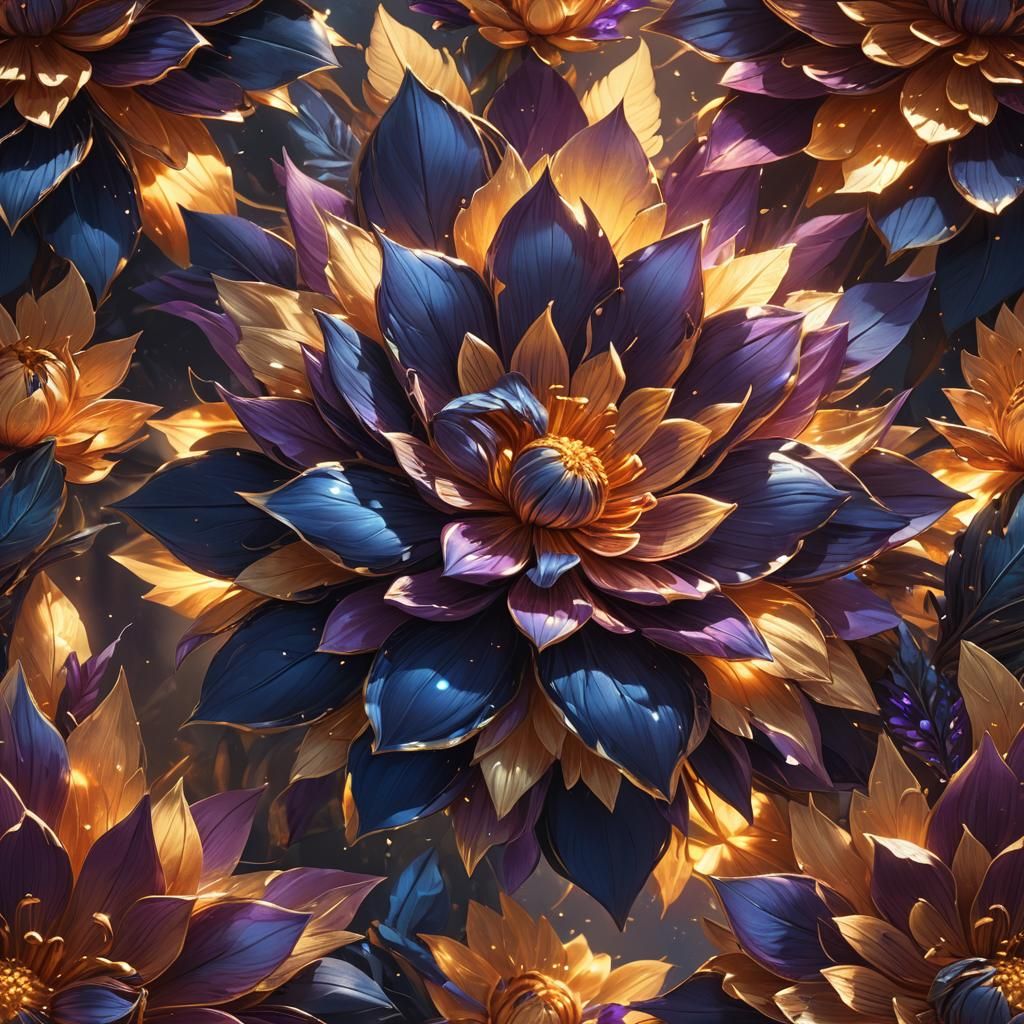 Imperfect Flower Concept Art in Dreamlike Colors