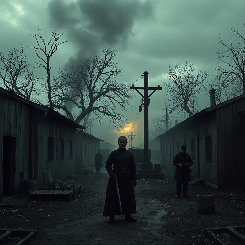 Dystopian Labor Camp in Tarkovsky Style