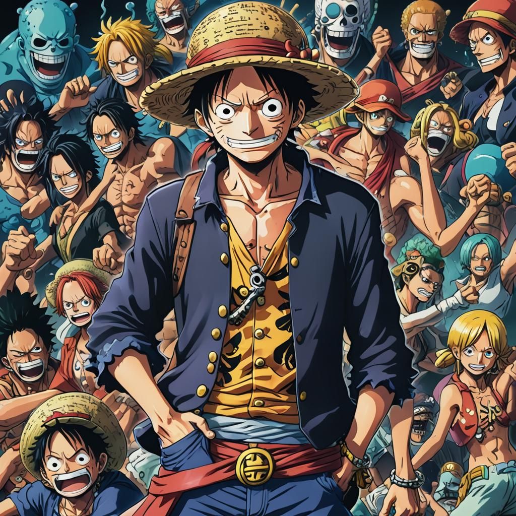 One Piece Manga Scan in Studio Trigger Anime Style