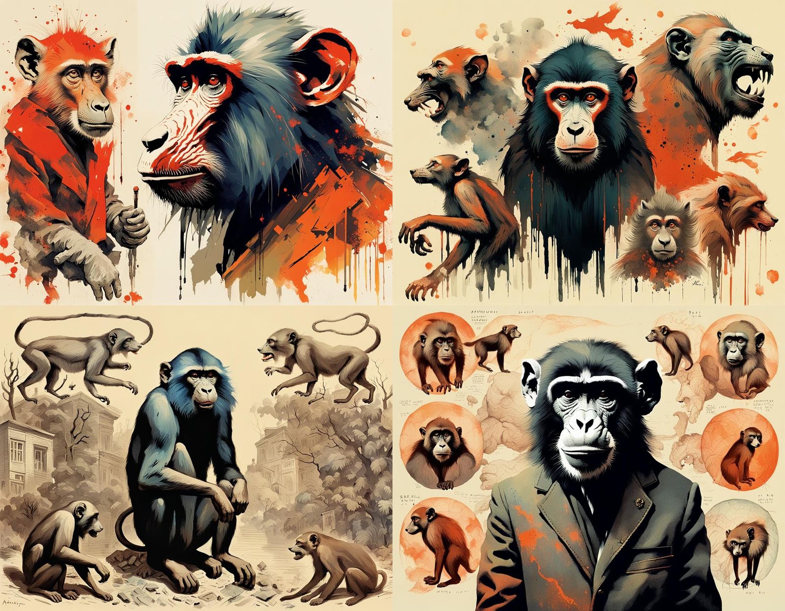 Surreal Mutant Hybrid Creature