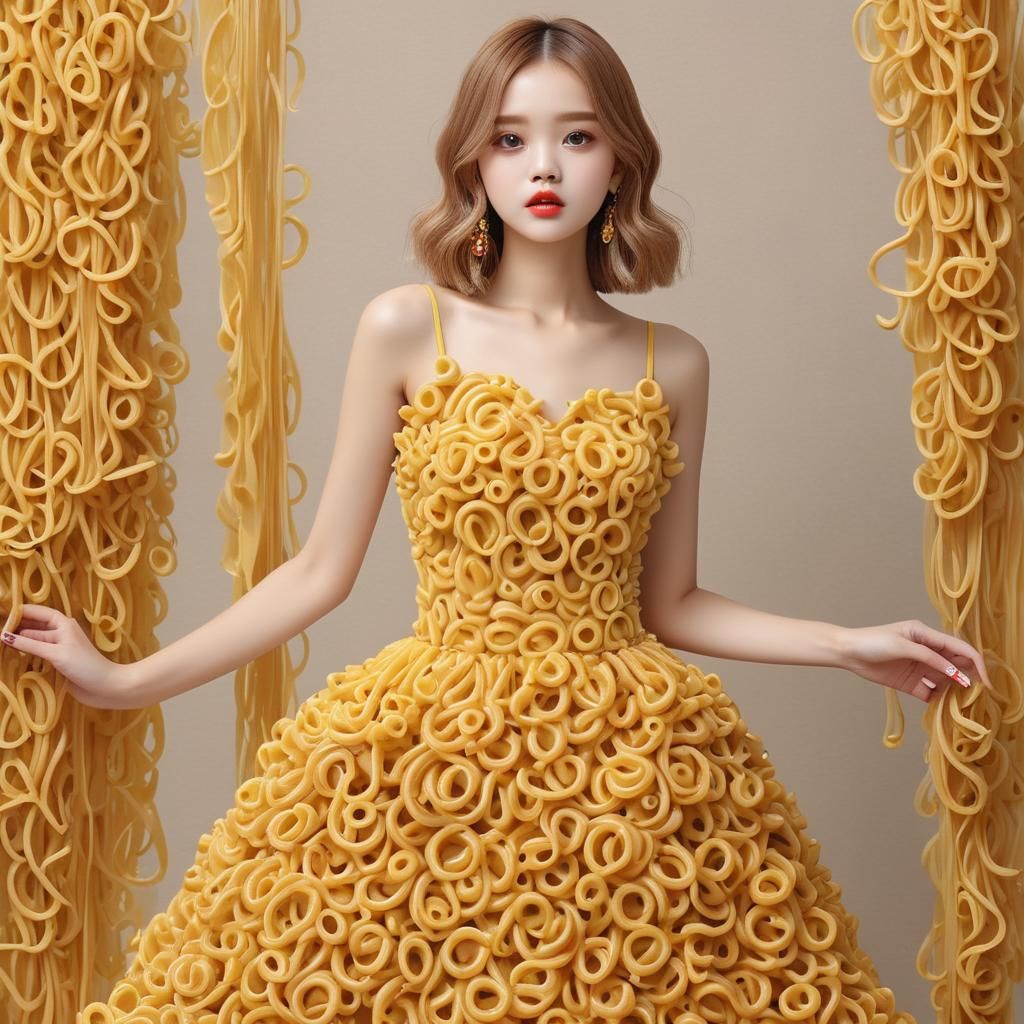 Macaroni Dress: A Novel Fashion Statement