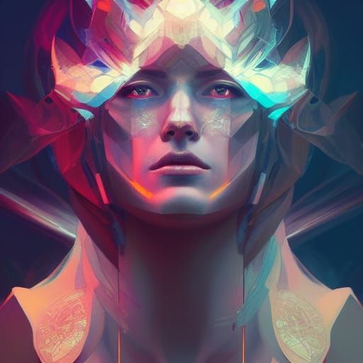 Hyperdetailed Portrait of Metatron in Unreal Engine 5