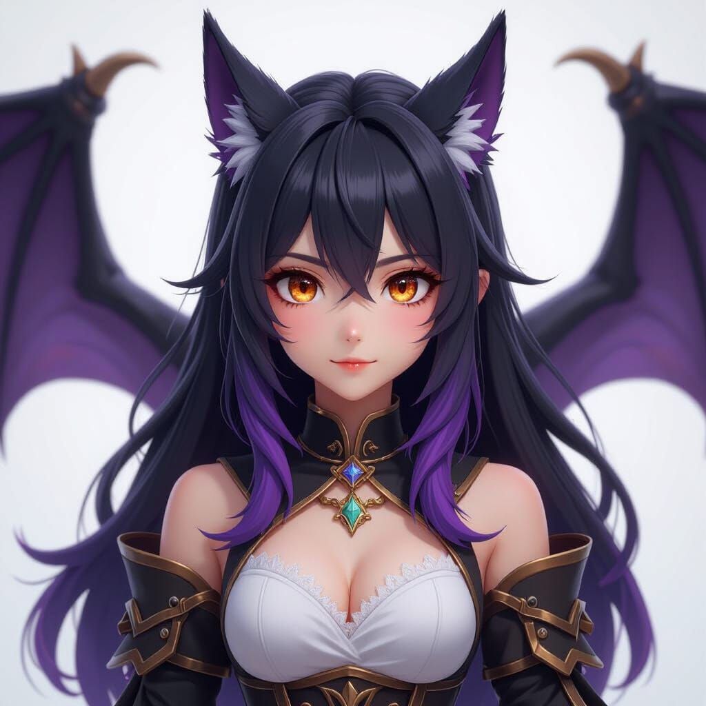 Werewolf-Dragon Girl Heir, Anime 3D Concept Art