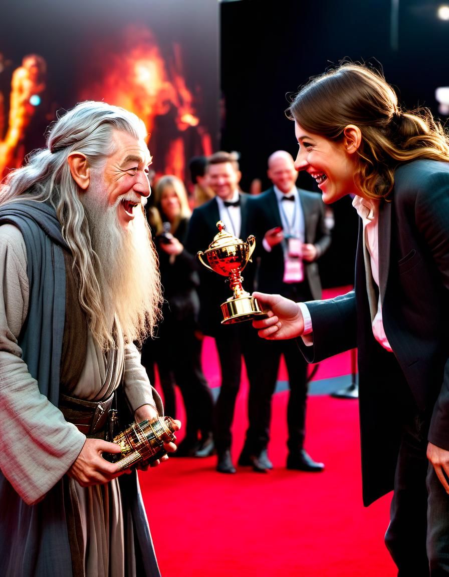 Gandalf on Red Carpet: Epic Fantasy Interview