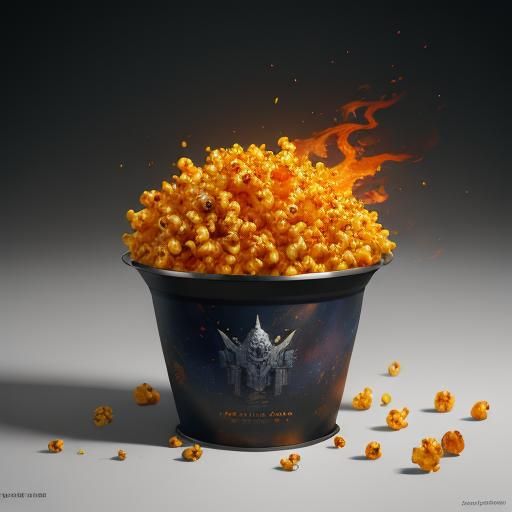 Spicy Habanero Popcorn: Detailed Matte Painting