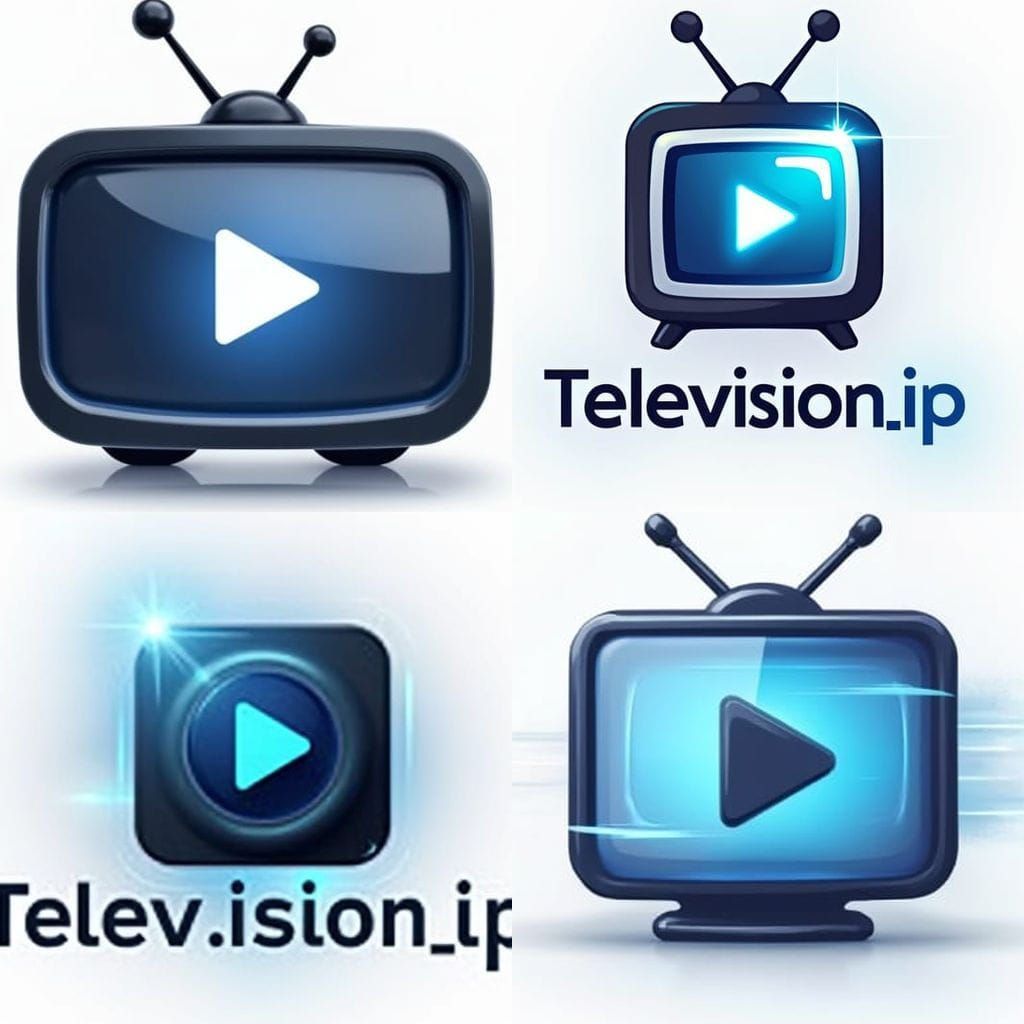 Modern IPTV Logo Design for Television_ip