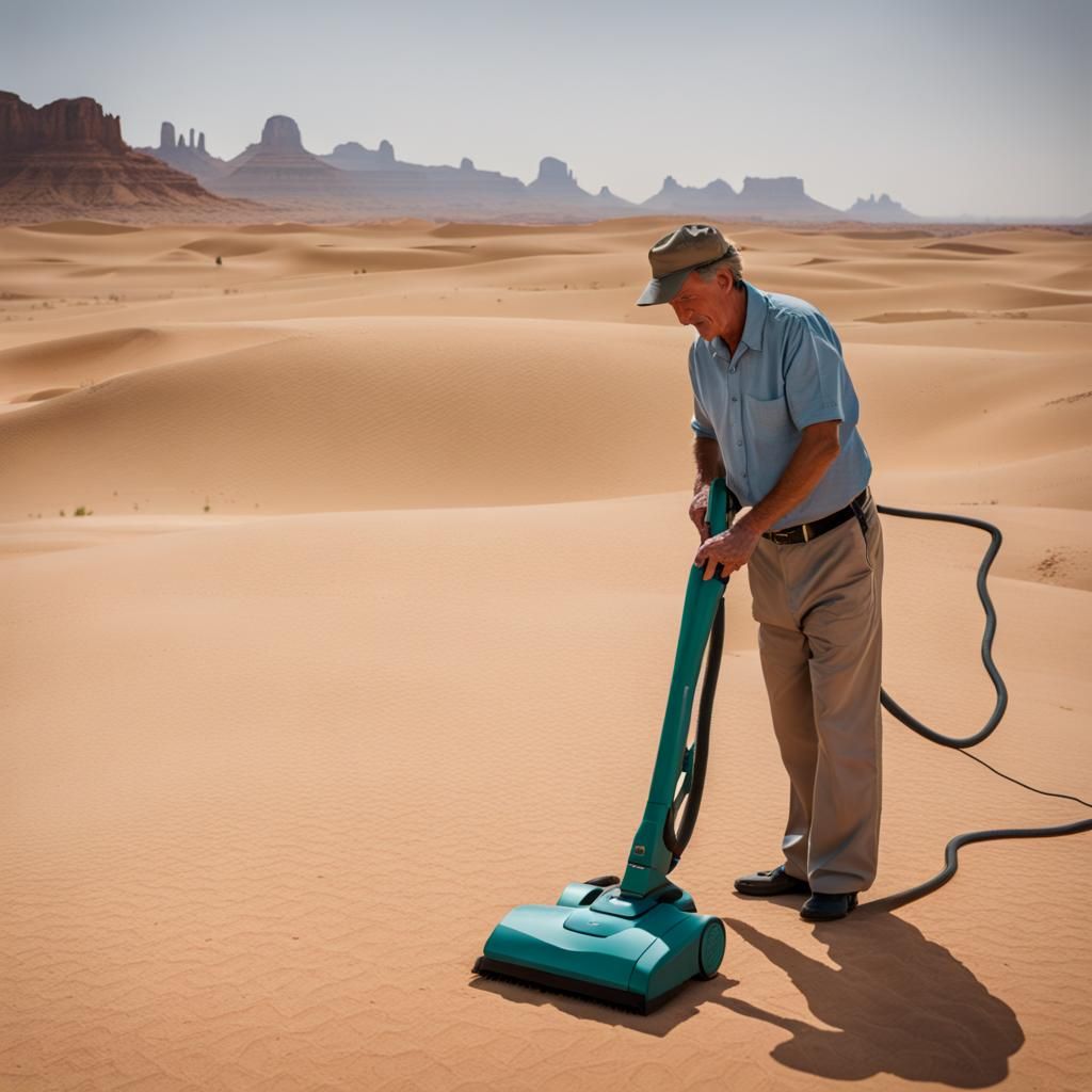 Vacuuming the Desert: An AI Interpretation
