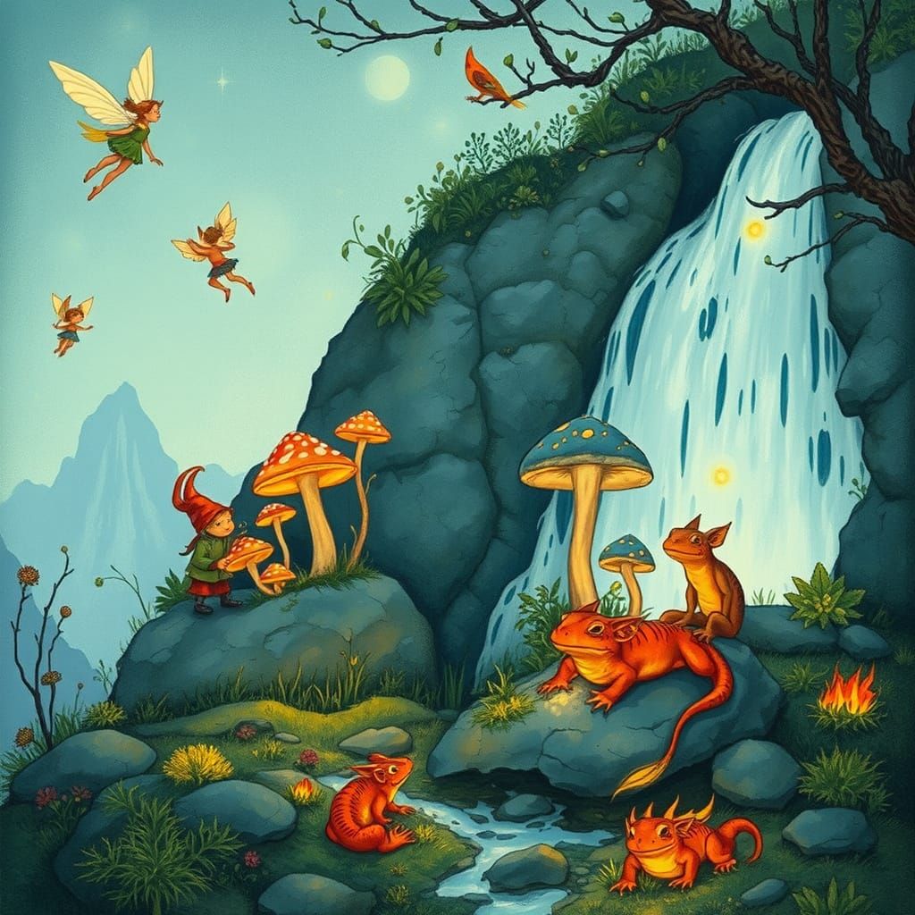 Magical Folklore: Sylphs, Gnomes, Undines, Salamanders