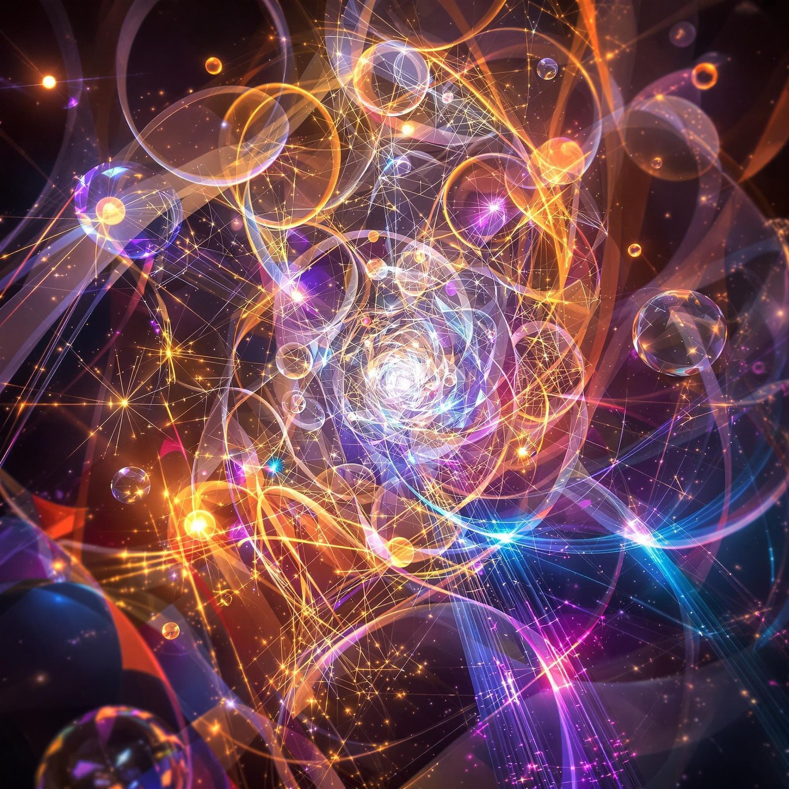 Surreal Geometric Dreamscapes in Multidimensional Light