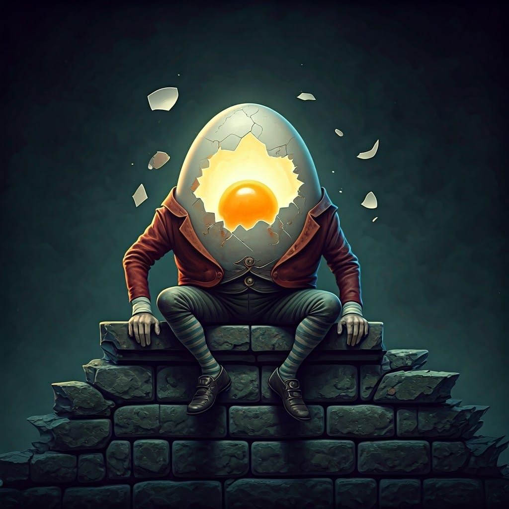 Humpty Dumpty's Dramatic Fall: A Dark Fantasy