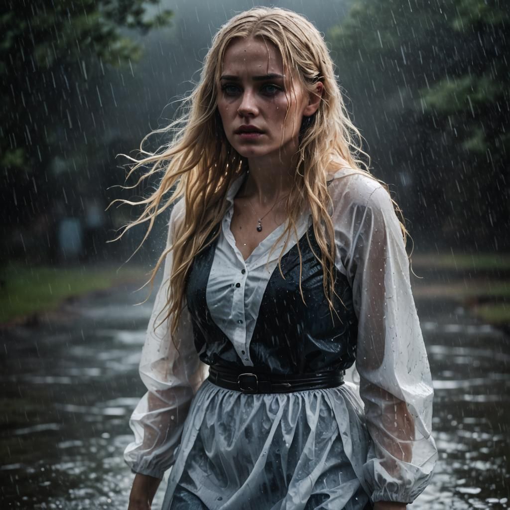 Gothic Horror: Woman in the Rain