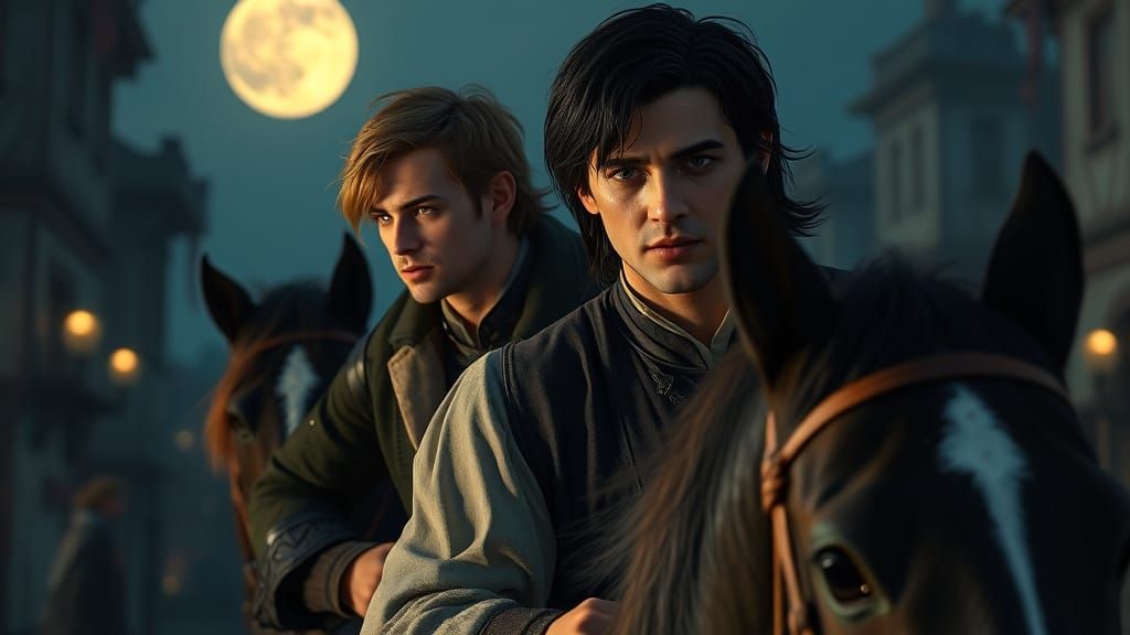 Mysterious Gentleman Captures Smug Target Under Moonlight