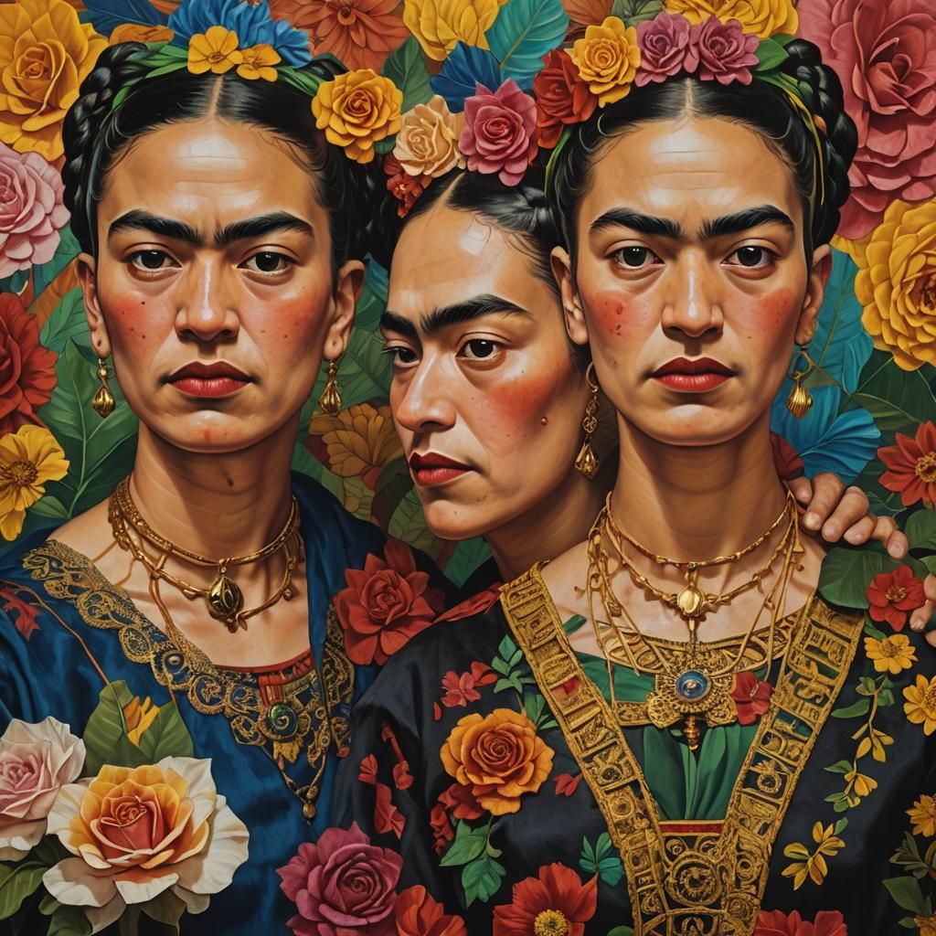 The Three Fridas Inspired by Frida Kahlo - Joanna P.