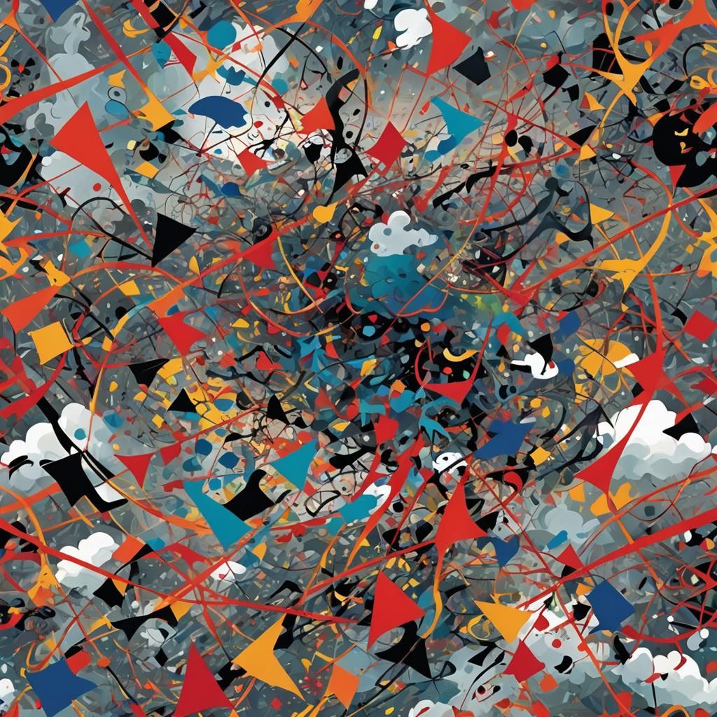 Surreal Geometric Landscape in Detailed Matte Painting