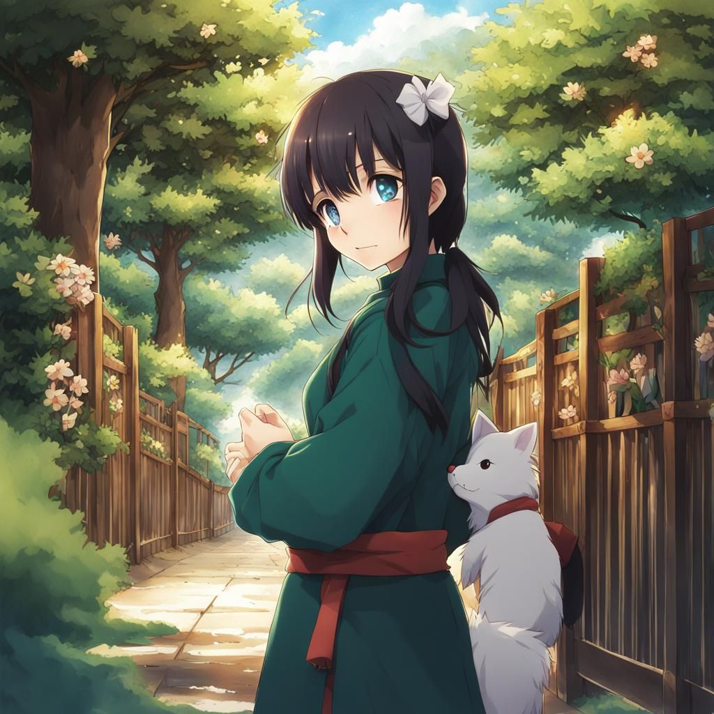 Anime Character in Japanese Manga Style