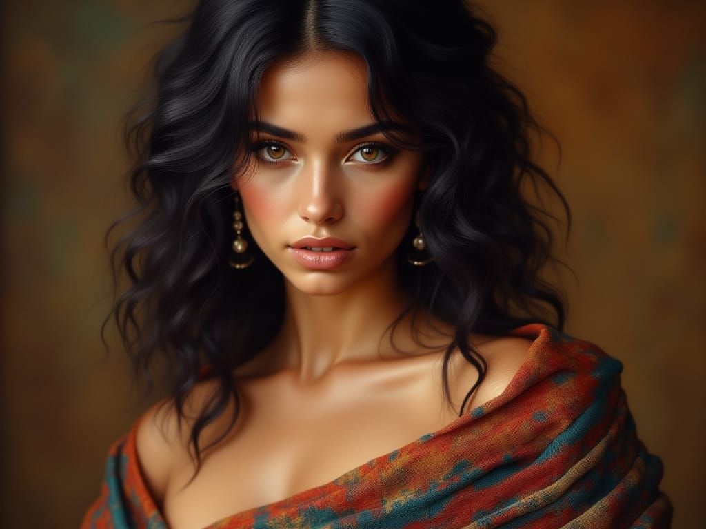 Native American Woman in Soft Natural Lighting