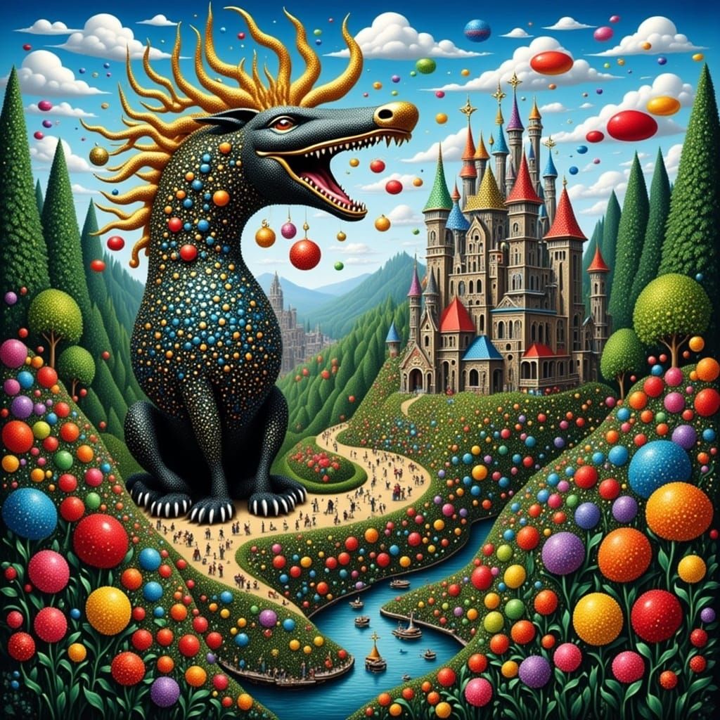 Golden Wonderland in Vibrant Colors