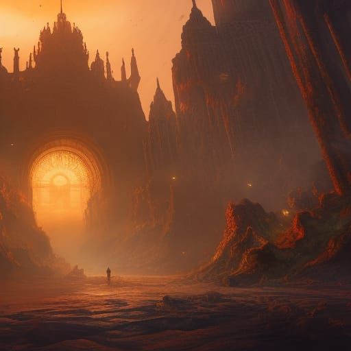Fantastical Matte Painting in Deep Color
