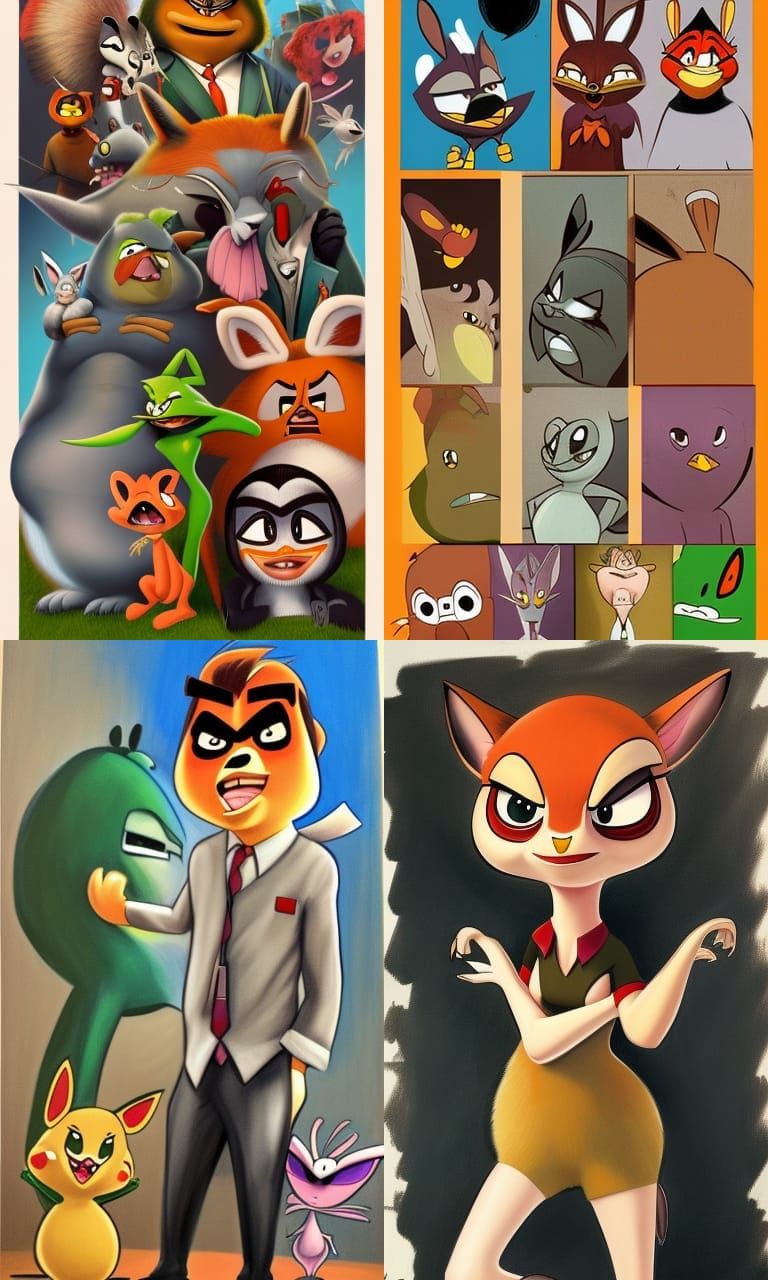 Woman's Portrait in Mad Magazine and Zootopia Style