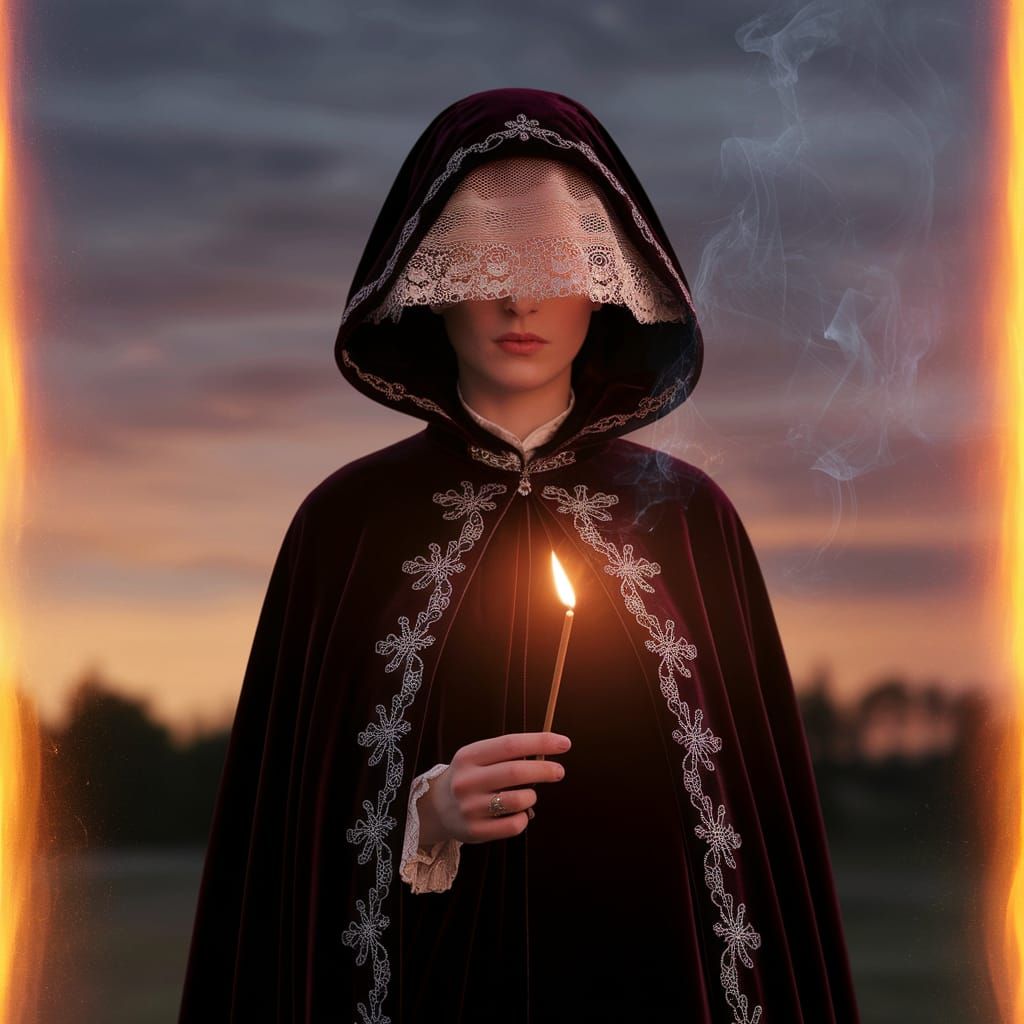 Enchanting Velvet Figure in Twilight