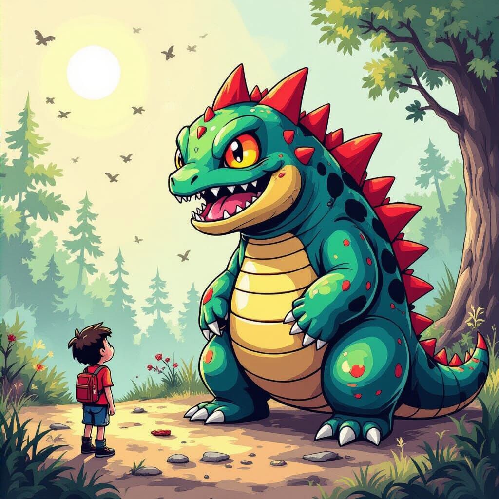 Distorted Outsider Art of Fused Phobias as Pokémon