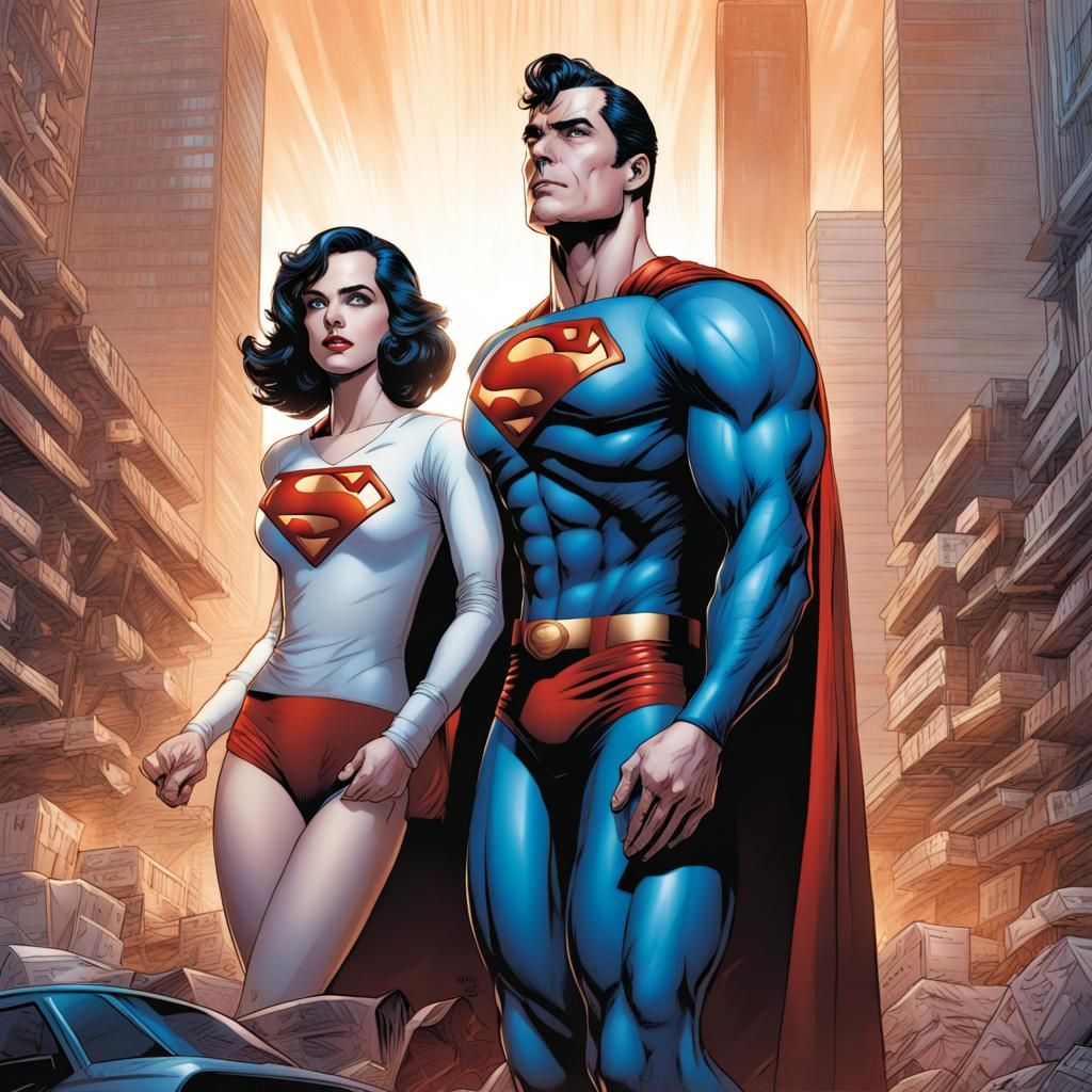 Superman Legacy 2025 Poster in Comic Book Style