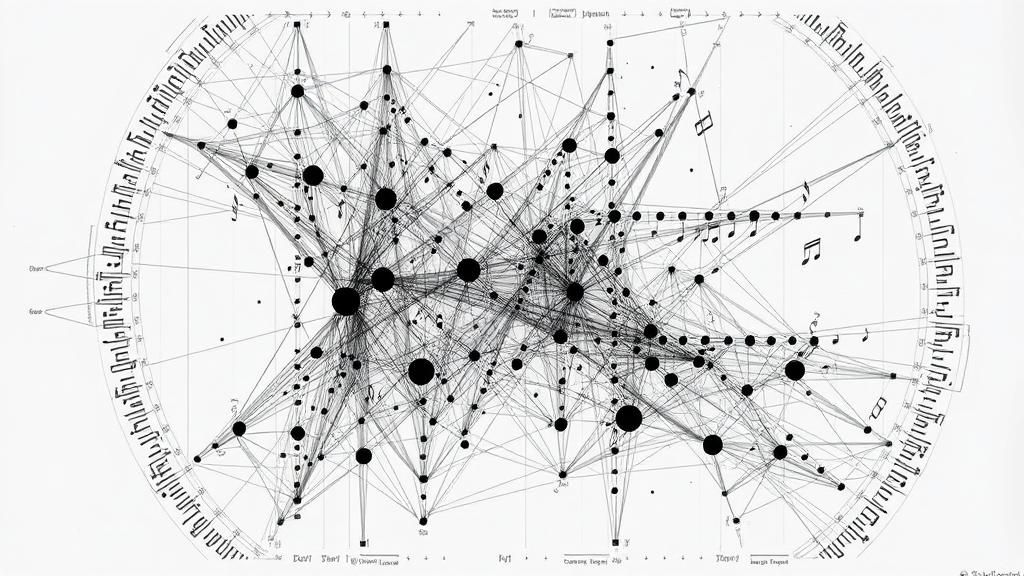 Abstract Graphic Score Inspired by Cave Paintings