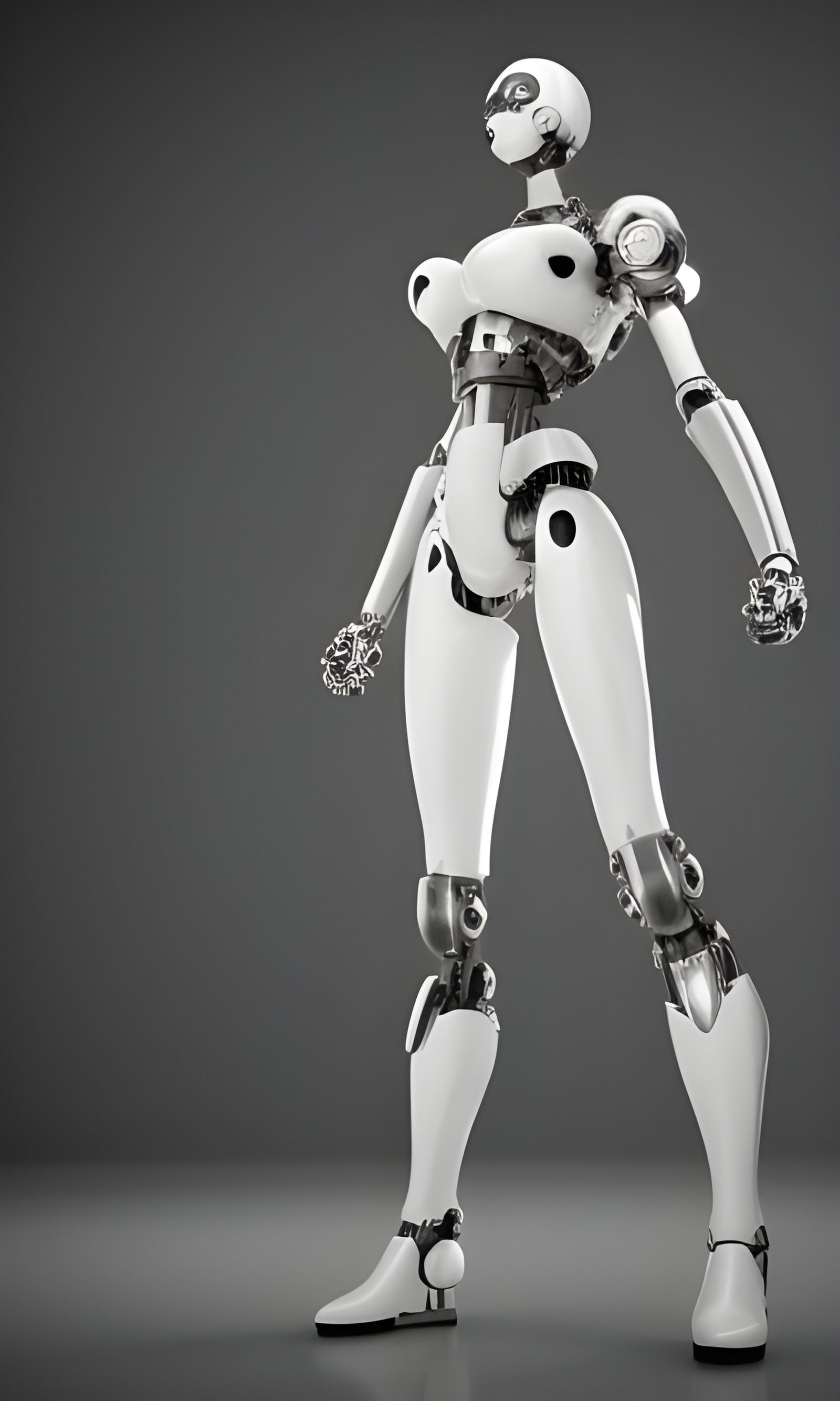 Futuristic Mecha Android Beauty Pageant Winner