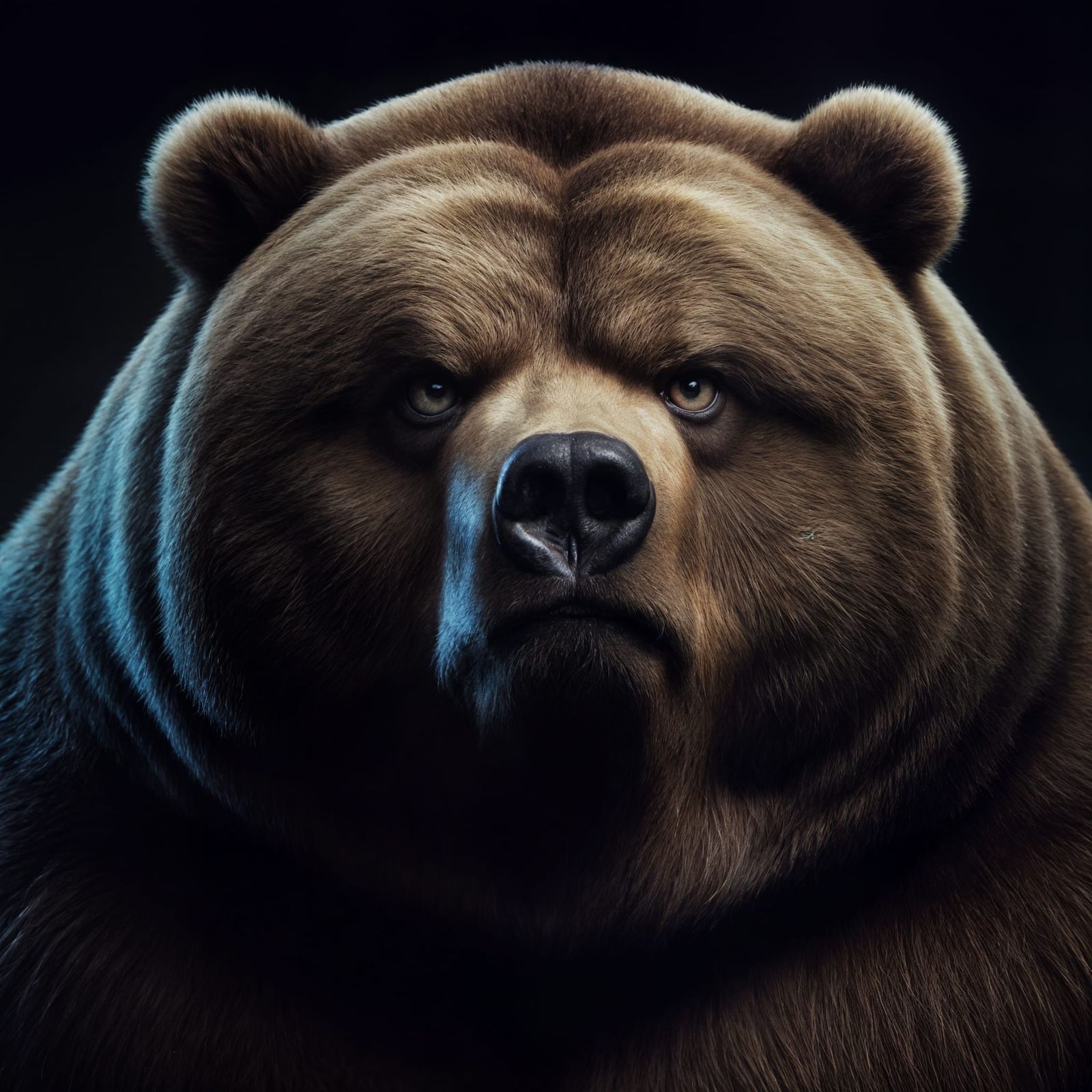 Close-Up Photograph of a Sarcastic Kodiak Bear