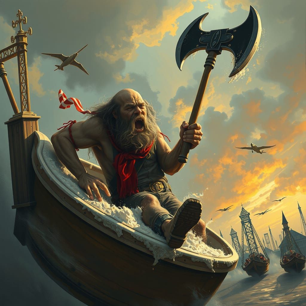 Paul Bunyan's Ax Themed Tilt-a-Whirl V