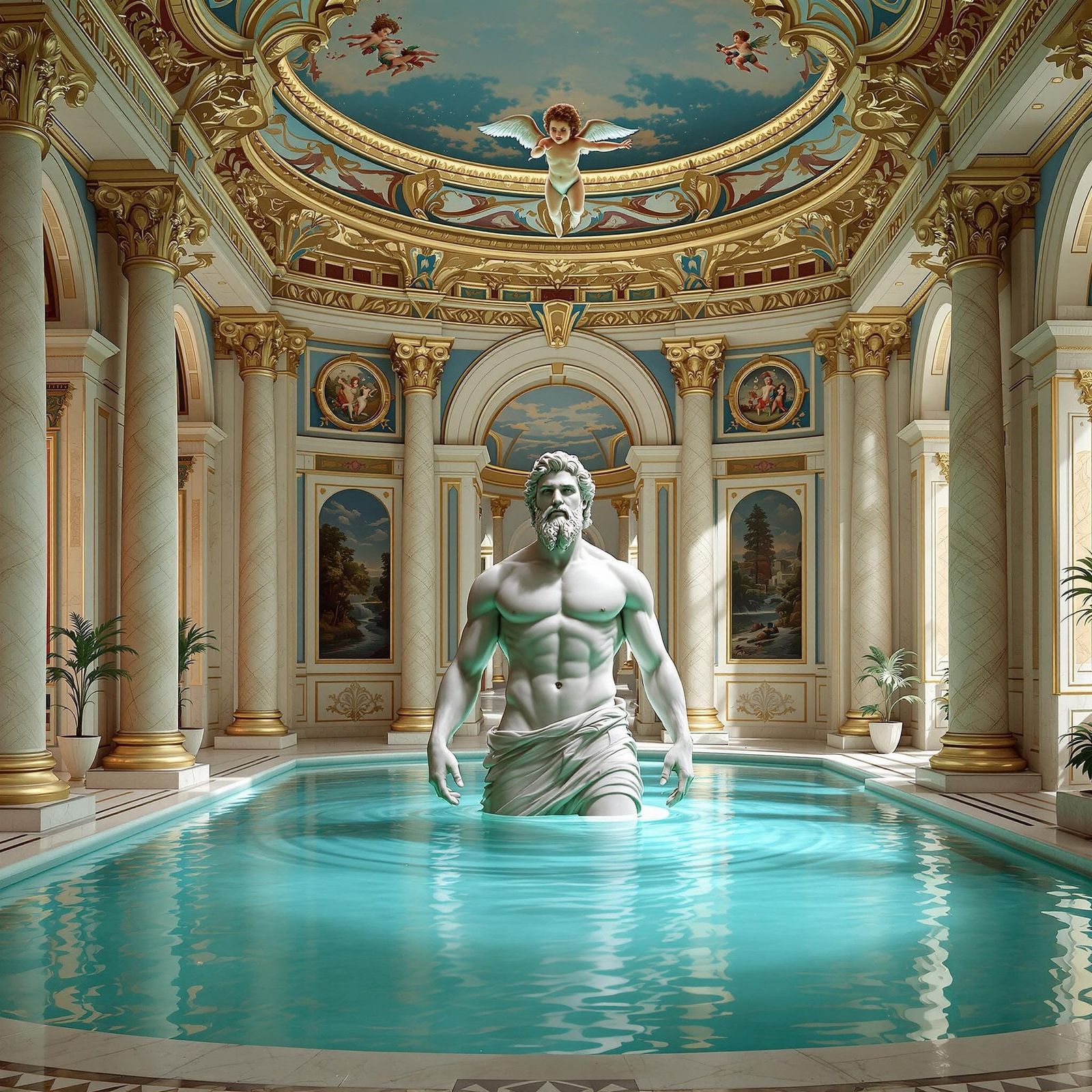 Neoclassical Grandeur in Sacred Waters