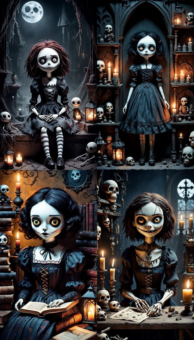 Surreal Voodoo Doll of Sally from Nightmare Before Christmas