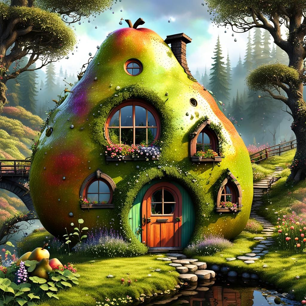 Charming Tiny House Inside a Pear