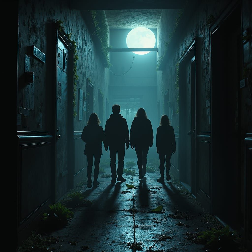 Abandoned Hospital Shadows Unfold in Midnight Terror