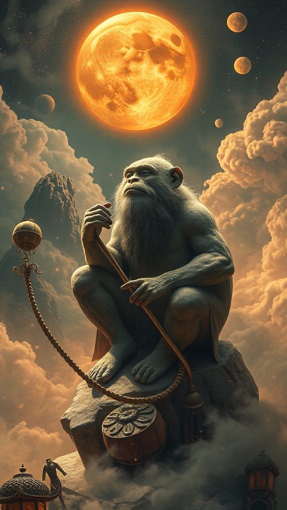 Stone Monkey Emerges in Primal Chaos