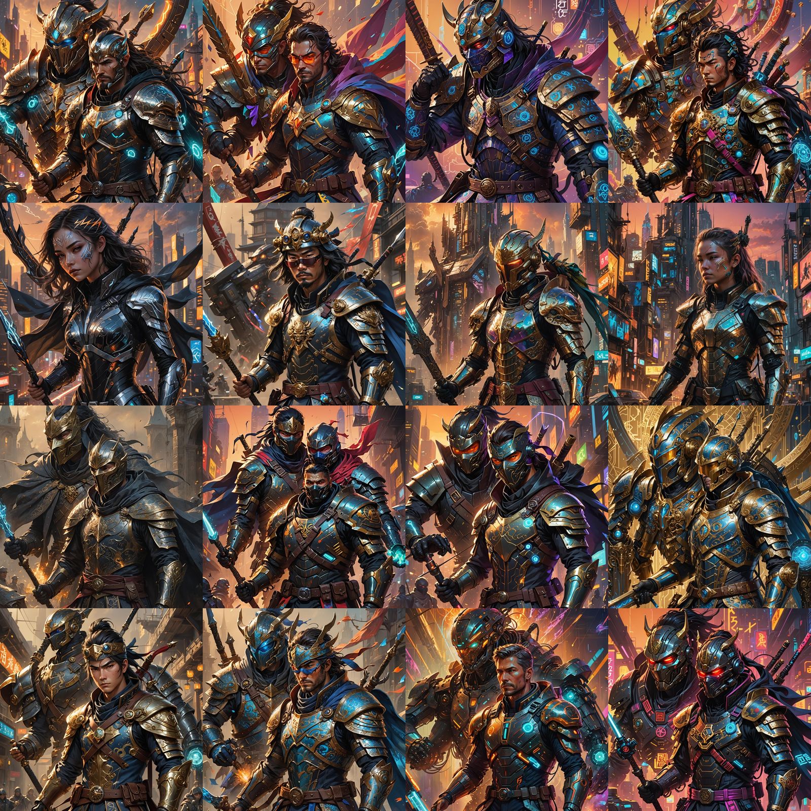 Composite Image of Multifaceted Archetype