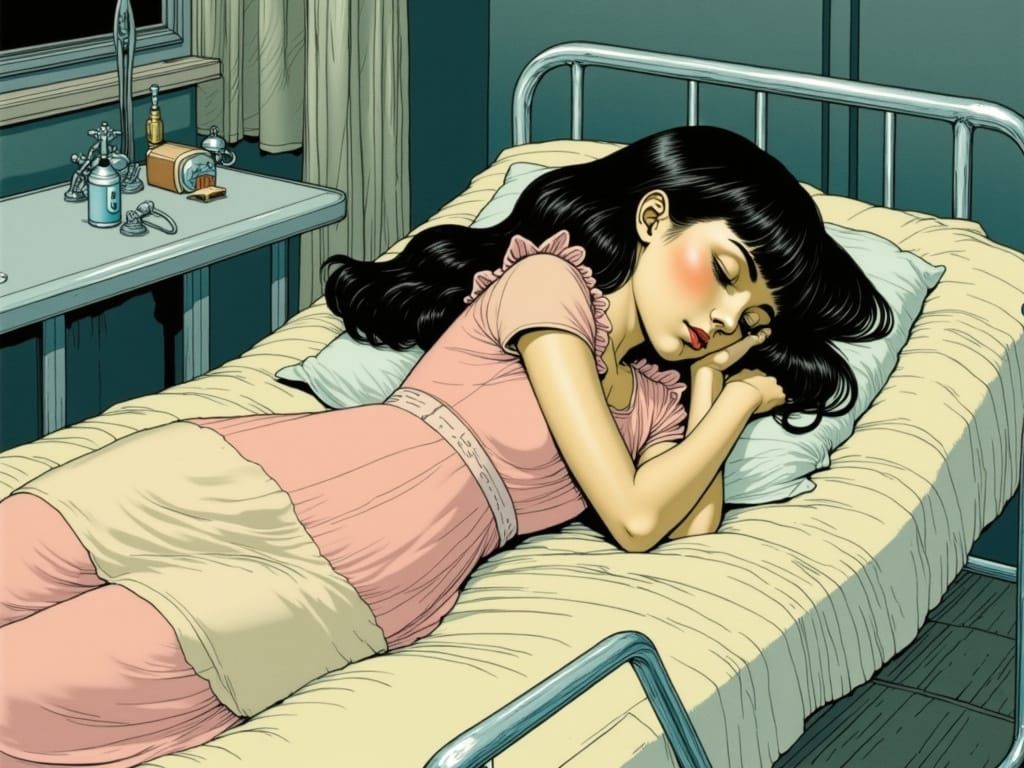 Elf Illustration: Girl in Art Deco Dreamscape